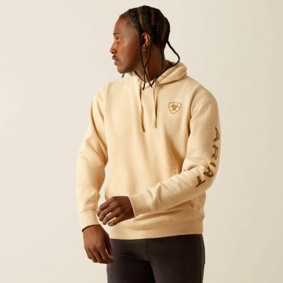 Hoodie Ariat Logo beige homme 