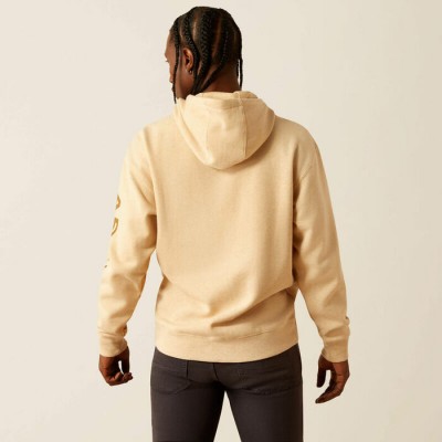 Hoodie Ariat Logo beige homme 