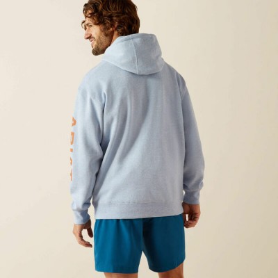 Hoodie Ariat Logo bleu homme 