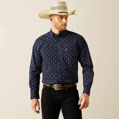 Chemise Ariat Jacobi navy homme 