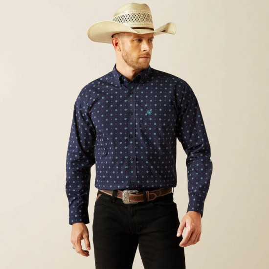Chemise Ariat Jacobi navy homme 