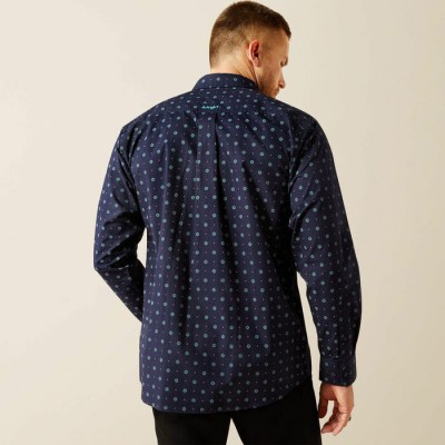Chemise Ariat Jacobi navy homme 