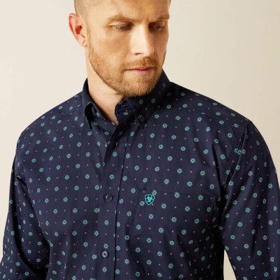 Chemise Ariat Jacobi navy homme 