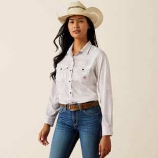 Blouse Ariat western VentTEK blanche femme 