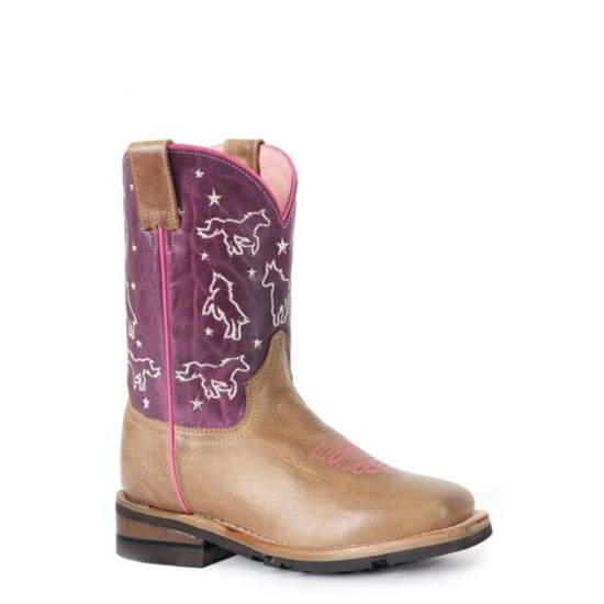 Botte Roper Bella mauve chevaux enfant 