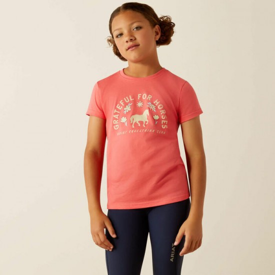 T-shirt Ariat Grateful rose enfant 