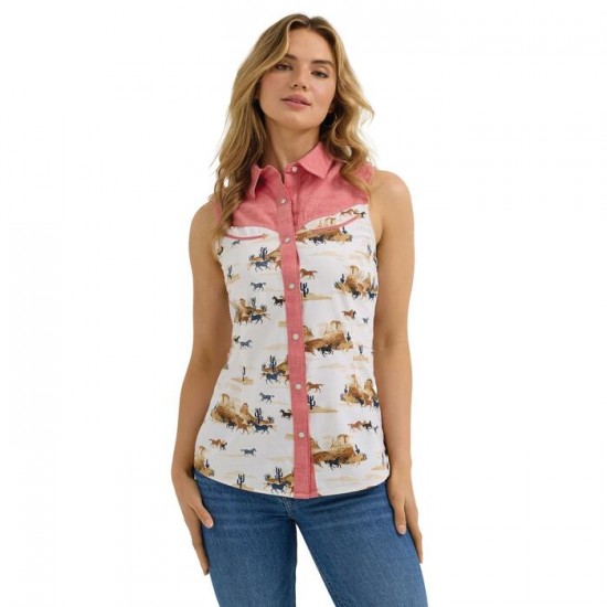 Blouse Wrangler Retro chevaux femme 