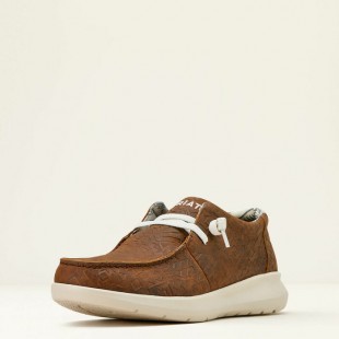 Soulier Ariat Hilo Mahogany embossé homme 