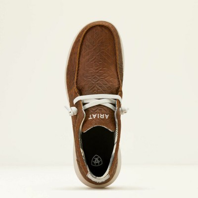 Soulier Ariat Hilo Mahogany embossé homme 