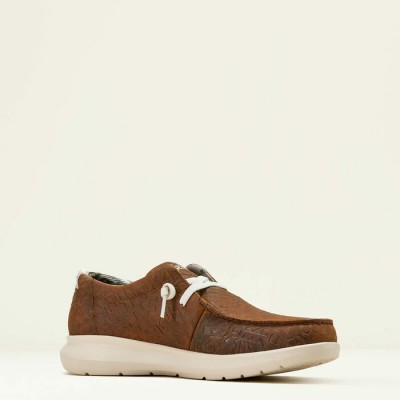Soulier Ariat Hilo Mahogany embossé homme 