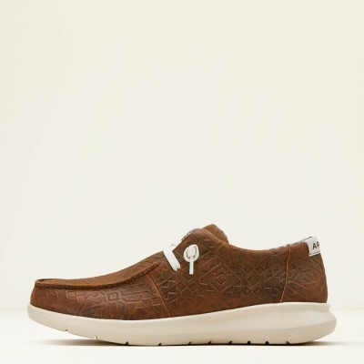 Soulier Ariat Hilo Mahogany embossé homme 