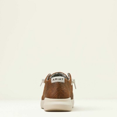 Soulier Ariat Hilo Mahogany embossé homme 