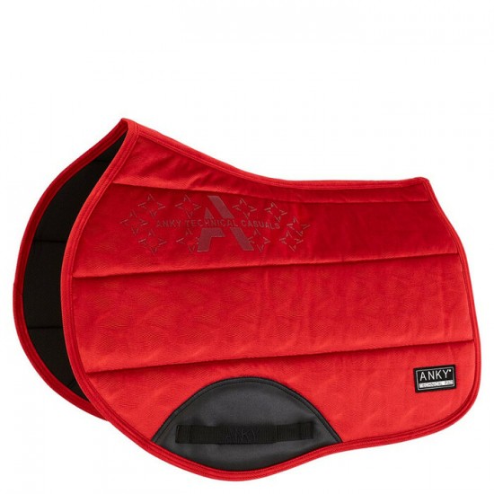 Tapis Anky saut rouge velours 
