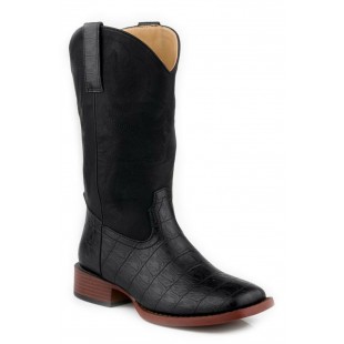 Botte Roper faux caïman noir femme 