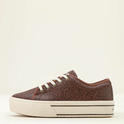 Soulier Ariat Skylar brune floral femme 