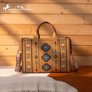 Sac à main Montana West Aztec Retro brun 