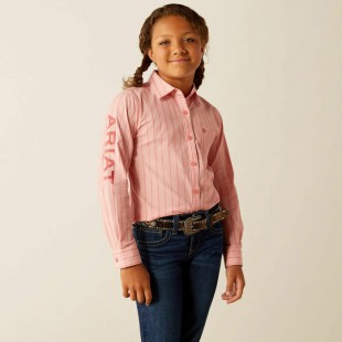Blouse Ariat Team Kirby rose enfant 