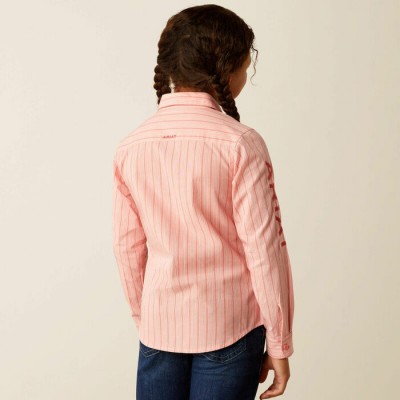 Blouse Ariat Team Kirby rose enfant 