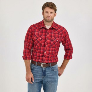 Chemise Wrangler Retro rouge homme 
