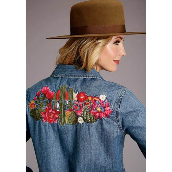 Blouse Stetson jeans cactus 