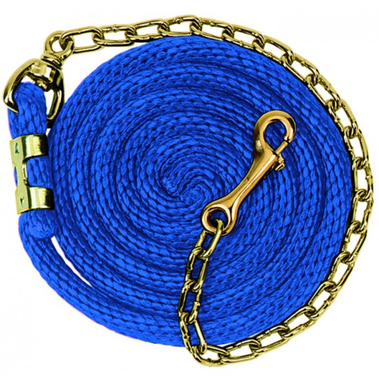 Laisse Weaver avec chaîne 8'6 bleu 