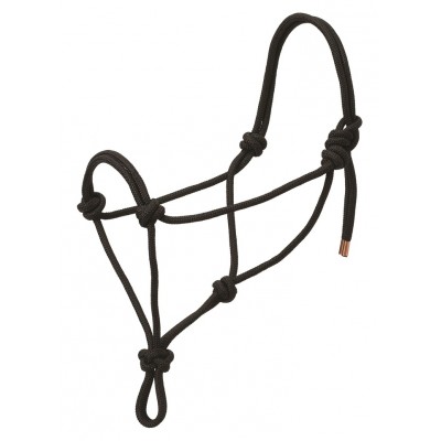 Licou de corde Weaver noir Full