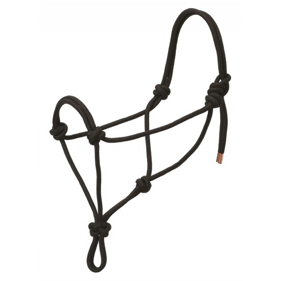 Licou de corde Weaver noir Full