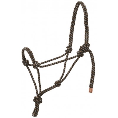 Licou de corde Weaver noir et tan Full