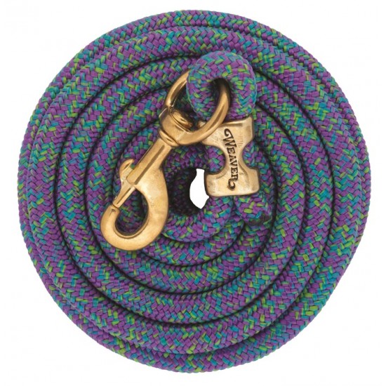 Laisse Weaver 10' mosaïque mauve et lime  