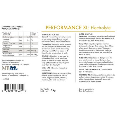 Mad Barn Performance XL électrolytes 5kg 