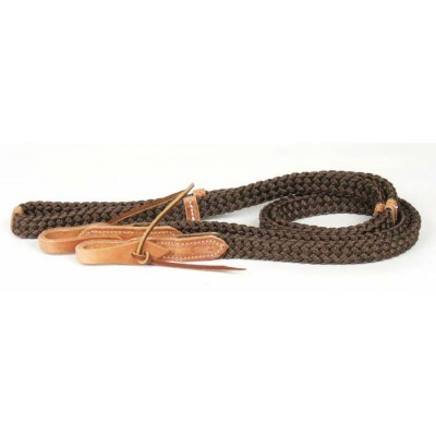 Rêne Professional's Choice tressé brun 9'
