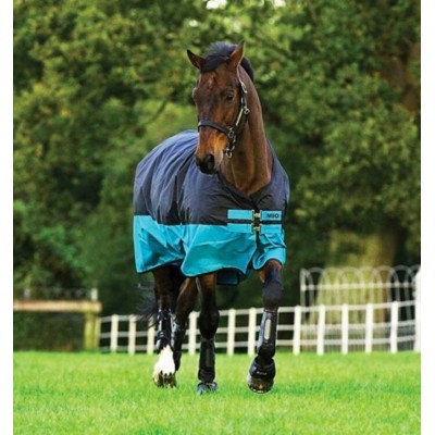 Couverture de pluie Mio noir et turquoise 200 g 
