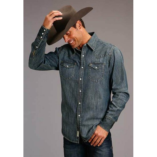 Chemise Stetson en jeans homme 