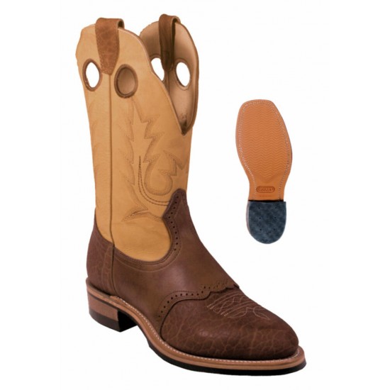 Botte Boulet tan et  brune homme 