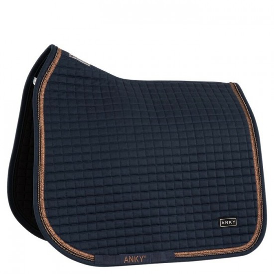 Tapis Anky dressage navy et copper full