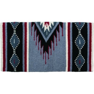 Tapis Del Rio Navajo gris et rouge 36X34