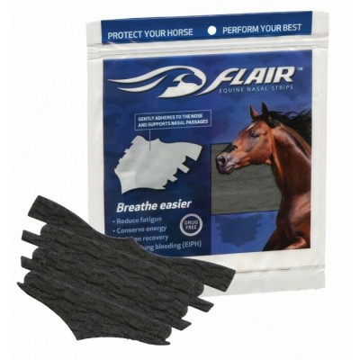 Bande Flair Equine Nasal Strips noir unité  