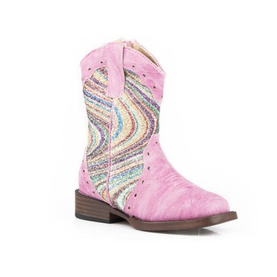 Botte Roper rose brillante enfant tout-petit
