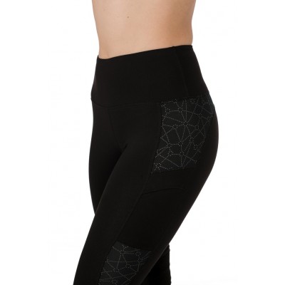 Pantalon d'équitation Horseware noir réflectif femme 
