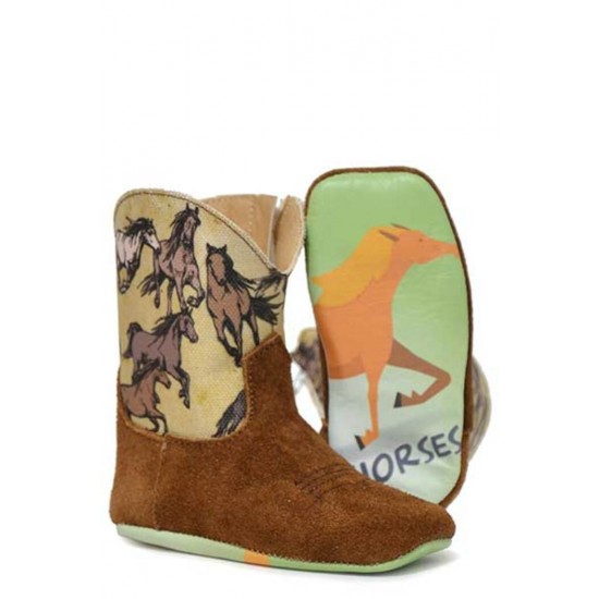 Botte Tin Haul chevaux brune bébé 