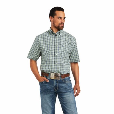 Chemise Ariat Barrett verte homme 