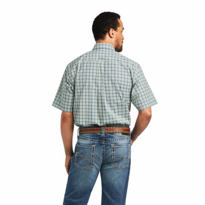 Chemise Ariat Barrett verte homme 