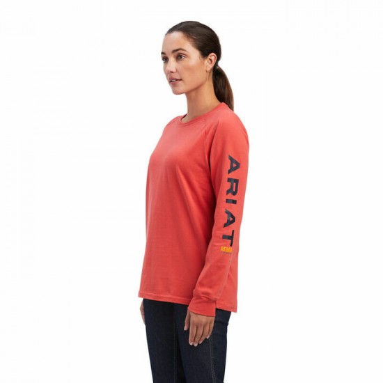 Chandail Ariat Rebar corail femme 