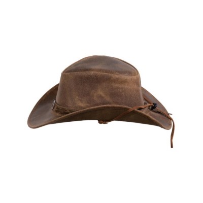 Chapeau Outback Ridge brun cuir
