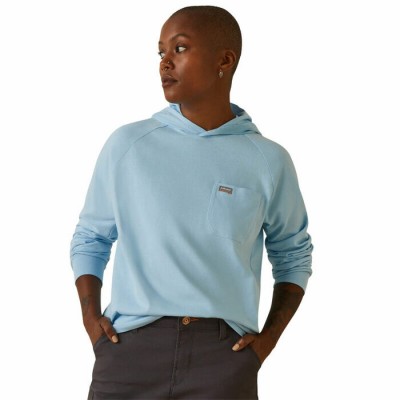 Chandail Ariat Rebar en coton bleu pale femme 