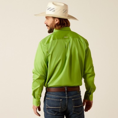 Chemise Ariat Team Logo Twill verte homme 