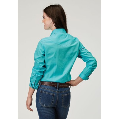 Blouse Roper turquoise femme 