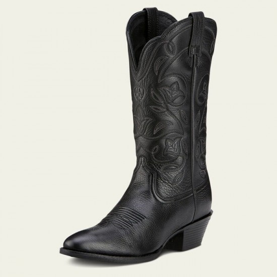 Botte Ariat Heritage R Toe noir femme 