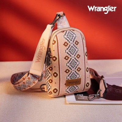 Sac bandoulière Wrangler rose  