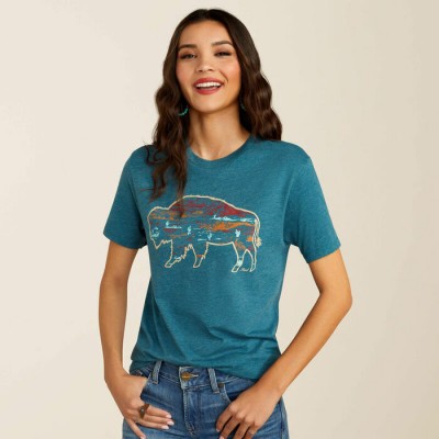 T-shirt Ariat Bison Ranch femme 
